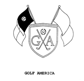 G A GOLF AMERICA logo