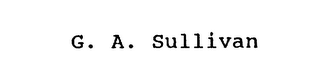 G. A. SULLIVAN logo