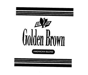 G B GOLDEN BROWN AMERICAN BLEND logo