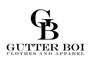 G B GUTTER BOI CLOTHES AND APPAREL logo