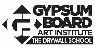G B GYPSUM BOARD ART INSTITUTE THE DRYWALL SCHOOL logo