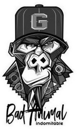 G BAD ANIMAL INDOMITABLE logo