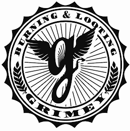 G BURNING & LOOTING GRIMEY logo