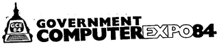 G C E 84 GOVERNMENT COMPUTER EXPO 84 logo