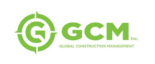 G C GCM INC. GLOBAL CONSTRUCTION MANAGEMENT logo