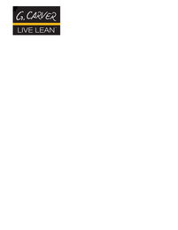 G. CARVER LIVE LEAN logo
