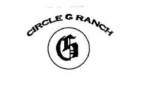 G CIRCLE G RANCH logo