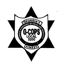 G-COPS LOCAL 3200 GEORGIA'S FINEST GEORGIA CONFERENCE OF POLICE AND SHERIFFS'S logo