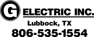G ELECTRIC INC. LUBBOCK, TX 806-535-1554 logo