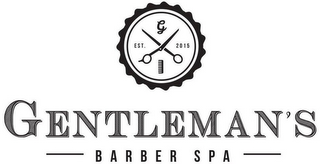 G EST. 2015 GENTLEMAN'S BARBER SPA logo