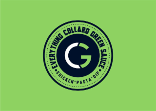 G • EVERYTHING COLLARD GREEN SAUCE • CHICKEN PASTA DIP logo
