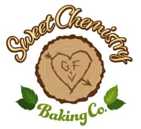 G F + V SWEET CHEMISTRY BAKING CO. logo