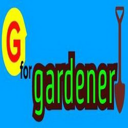 G FOR GARDENER logo
