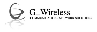 G G_ WIRELESS COMMUNICATIONS NETWORK SOLUTIONS logo