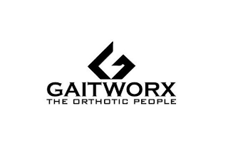 G GAITWORX THE ORTHOTIC PEOPLE logo
