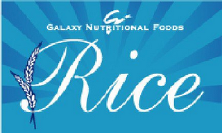 G GALAXY NUTRITIONAL FOODS RICE logo