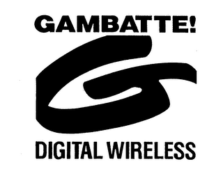 G GAMBATTE! DIGITAL WIRELESS logo