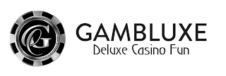 G GAMBLUXE DELUXE CASINO FUN logo