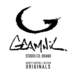 G GCAMWIL STUDIO CO. BRAND GARETT CAMPELL-WILSON ORIGINALS logo
