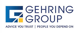 G GEHRING GROUP ADVICE YOU TRUST | PEOPLE YOU DEPEND ON logo