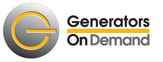 G GENERATORS ON DEMAND logo
