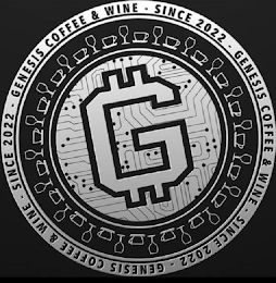 G GENESIS COFFEE & WINE SINCE 2022 logo