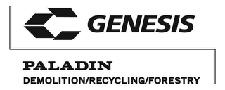 G GENESIS PALADIN DEMOLITION/RECYCLING/FORESTRY logo