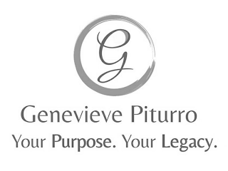 G GENEVIEVE PITURRO YOUR PURPOSE. YOUR LEGACY. logo