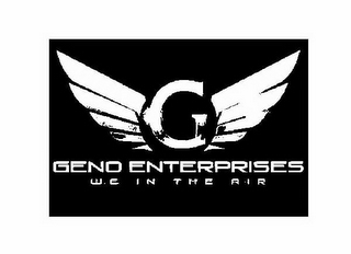 G GENO ENTERPRISES WE IN THE AIR logo