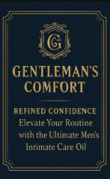 G GENTLEMAN'S COMFORT REFINED CONFIDENCE ELEVATE YOUR ROUTINE WITH THE ULTIMATE MEN'S INTIMATE CARE OIL logo