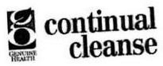G GENUINE HEALTH CONTINUAL CLEANSE logo