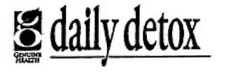 G GENUINE HEALTH DAILY DETOX logo