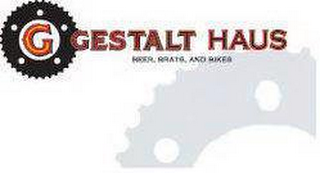 G GESTALT HAUS BEER, BRATS, AND BIKES logo