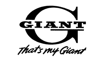 G GIANT THAT'S MY GIANT logo