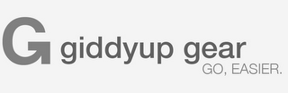 G GIDDYUP GEAR GO, EASIER. logo