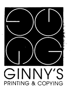 G GINNY'S PRINTING & COPYING logo