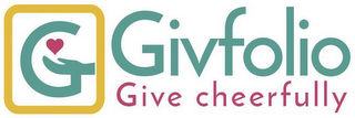 G GIVFOLIO GIVE CHEERFULLY logo