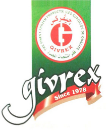 G GIVREX SINCE 1978 logo