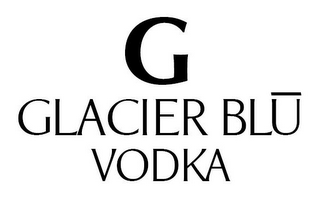 G GLACIER BLU VODKA logo