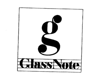 G GLASS NOTE logo