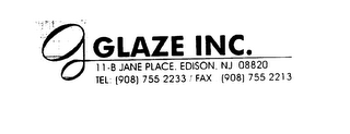 G GLAZE INC. logo