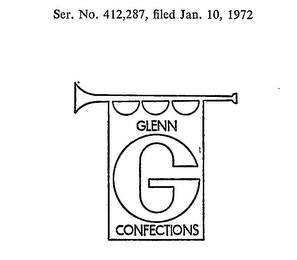 G GLENN CONFECTIONS logo