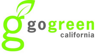 G GO GREEN CALIFORNIA logo