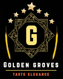 G GOLDEN GROVES TASTE ELEGANCE logo