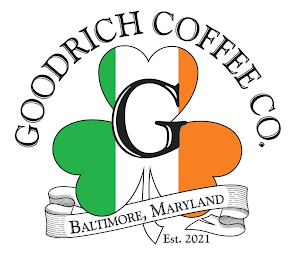 G GOODRICH COFFEE CO. BALTIMORE, MARYLAND EST. 2021 logo