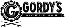 G GORDY'S PICKLE JAR logo