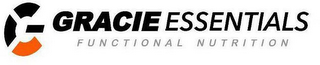 G GRACIE ESSENTIALS FUNCTIONAL NUTRITION logo