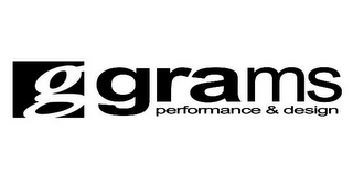 G GRAMS PERFORMANCE & DESIGN logo