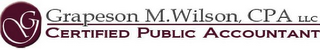 G GRAPESON M. WILSON, CPA LLC CERTIFIED PUBLIC ACCOUNTANT logo
