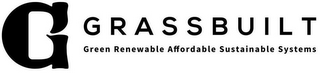 G GRASSBUILT GREEN RENEWABLE AFFORDABLE SUSTAINABLE SYSTEMS logo
